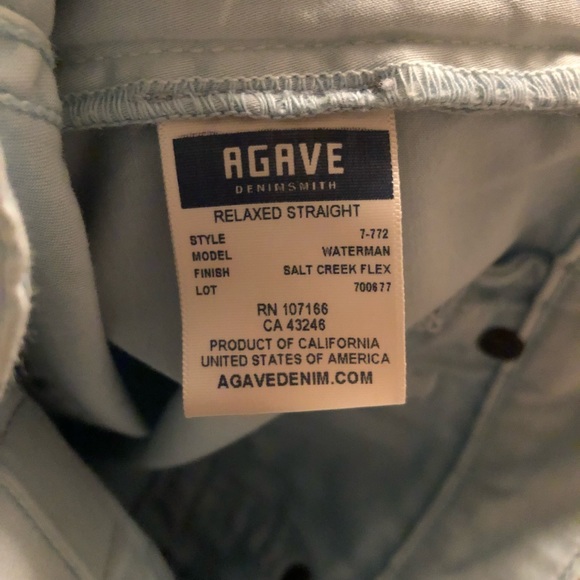 NWOT AGAVE Waterman Light Blue Pants - Picture 8 of 8
